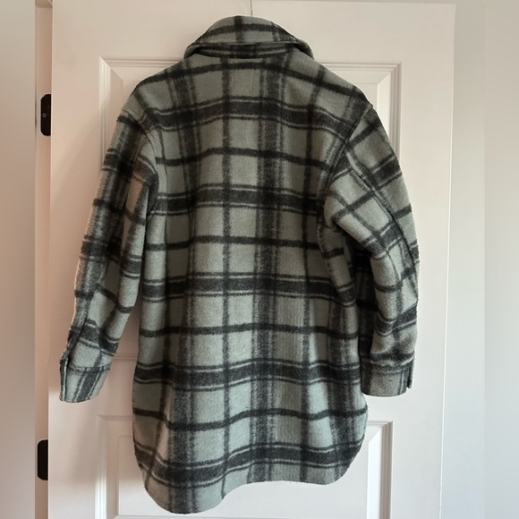 H&M Felted Plaid Shacket Size Small - Picture 7 of 9